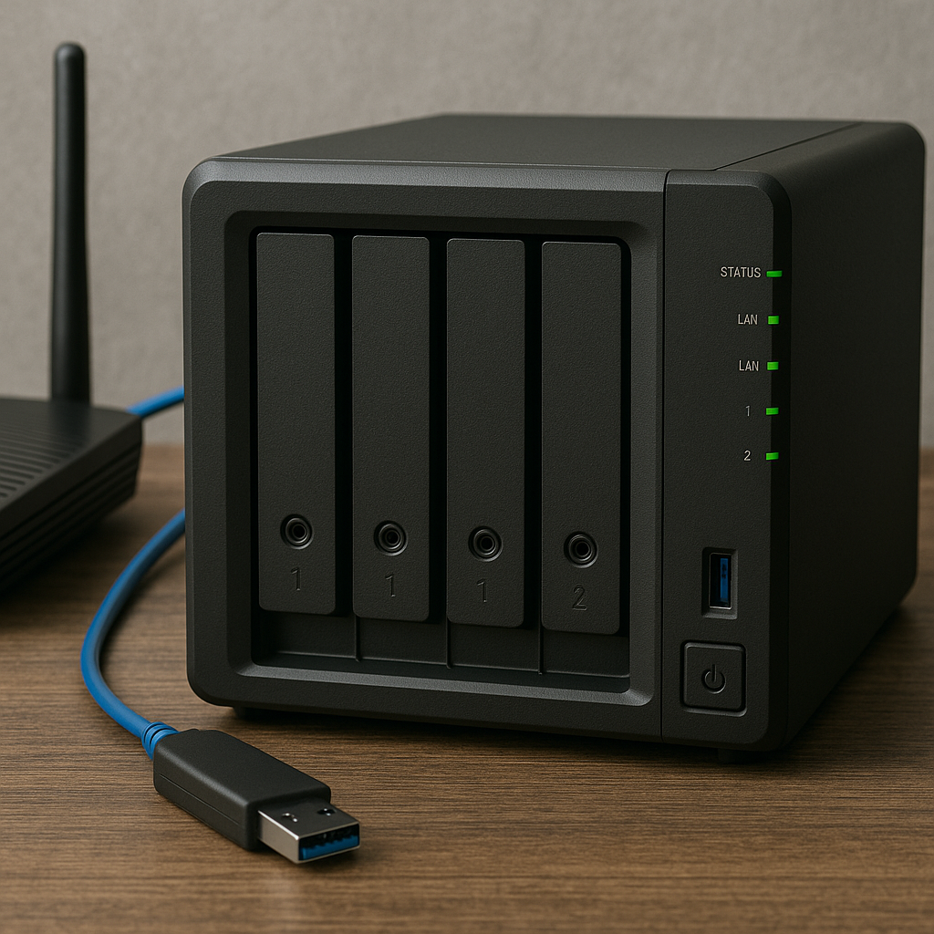 Network Attached Storage (NAS) system setup